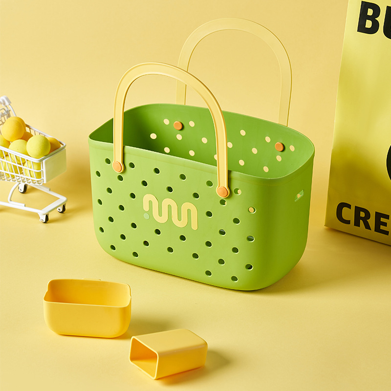 Dopamine kézi kosár - Sokoldalú PP bevásárlókosár, Modell Dopamine Hand Basket, Modern egyszerű stílus