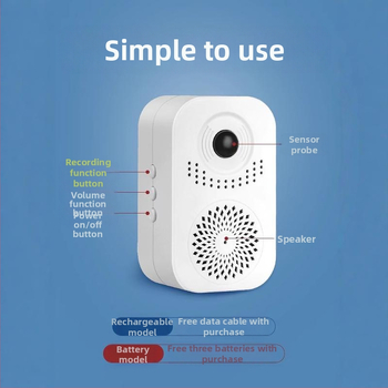 Μοντέλο C-30: Κουδούνι εισόδου με αισθητήρα, φωνητική υπενθύμιση και συναγερμό εισόδου