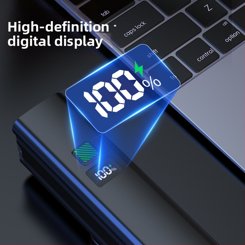 Светлина за предна част на велосипед за нощно каране – 10W LED, батерия 3000–4500 mAh, захранвана с батерия, обхват до 50 м, зарядно включено