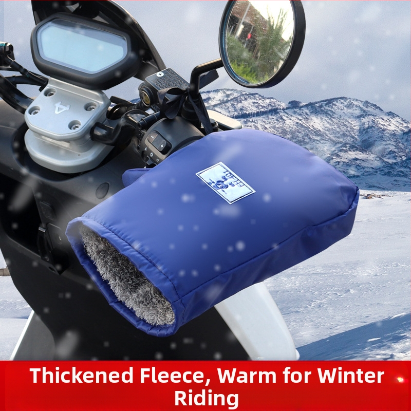 Naidun bao Зимни ръкавици за ръкохватки на електрически превозни средства, водоустойчиви и топли