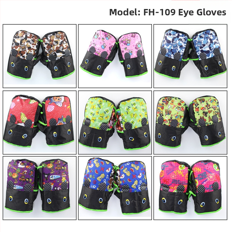 Naidun bao Zimné rukavice na riadidlá pre elektrické vozidlá, nepremokavé a teplé