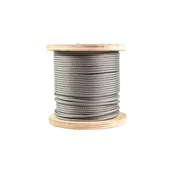 304 неръждаема стомана въже за повдигане — двойно усукване, Siro lay, дясно завъртане, якост на опън 1570 MPa