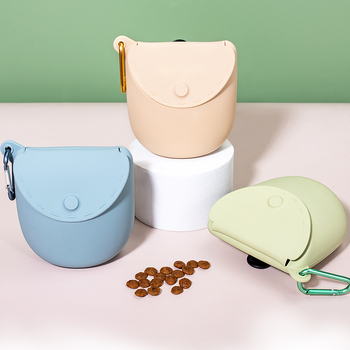 Feioda силиконова чанта за кучешки лакомства – портативна поясна чанта за тренировки, персонализирана форма