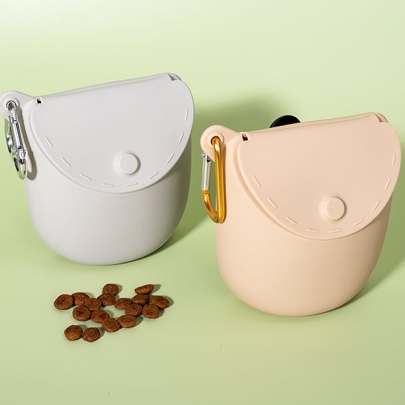 Feioda силиконова чанта за кучешки лакомства – портативна поясна чанта за тренировки, персонализирана форма