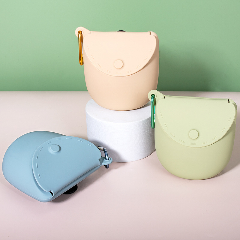 Feioda силиконова чанта за кучешки лакомства – портативна поясна чанта за тренировки, персонализирана форма