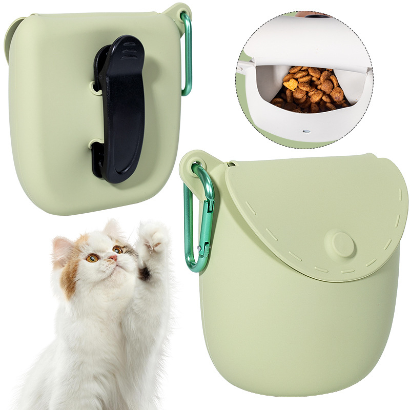 Feioda силиконова чанта за кучешки лакомства – портативна поясна чанта за тренировки, персонализирана форма