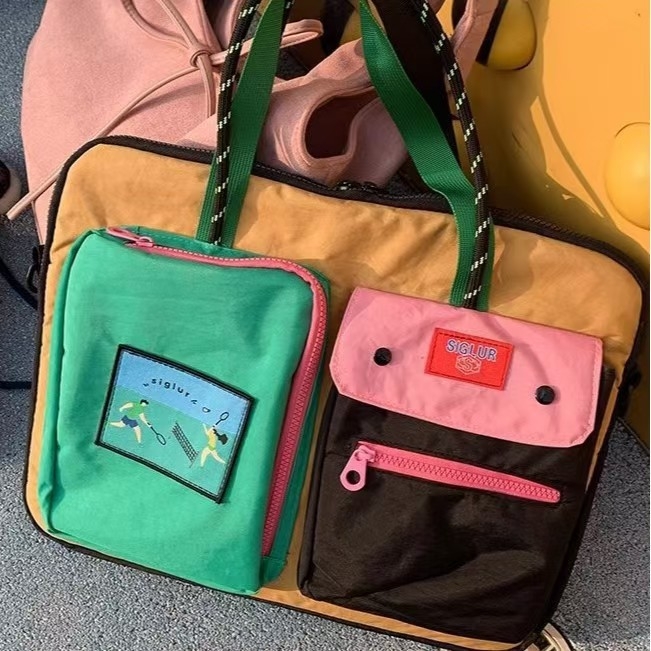 Τσάντα λάπτοπ – υπερ-ελαφριά, ύφασμα Oxford, μοτίβο τοπίου, επένδυση πολυεστέρα, Unisex