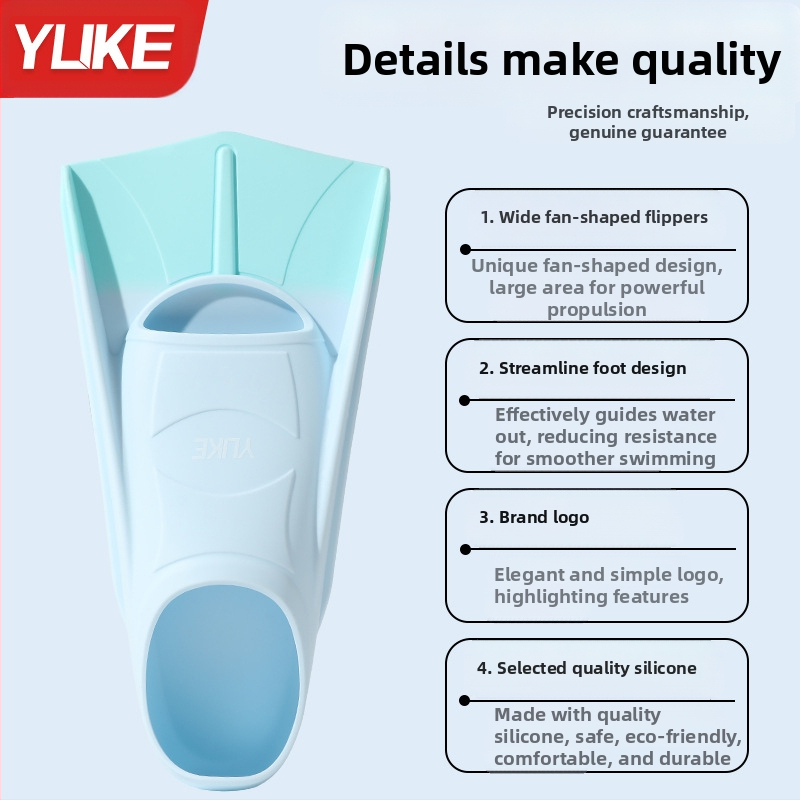 Suaugusiųjų silikoniniai plaukimo plūdeliai Yuke – laisvo plaukimo ir krūtinės plaukimo treniruotėms, be pritaikymo