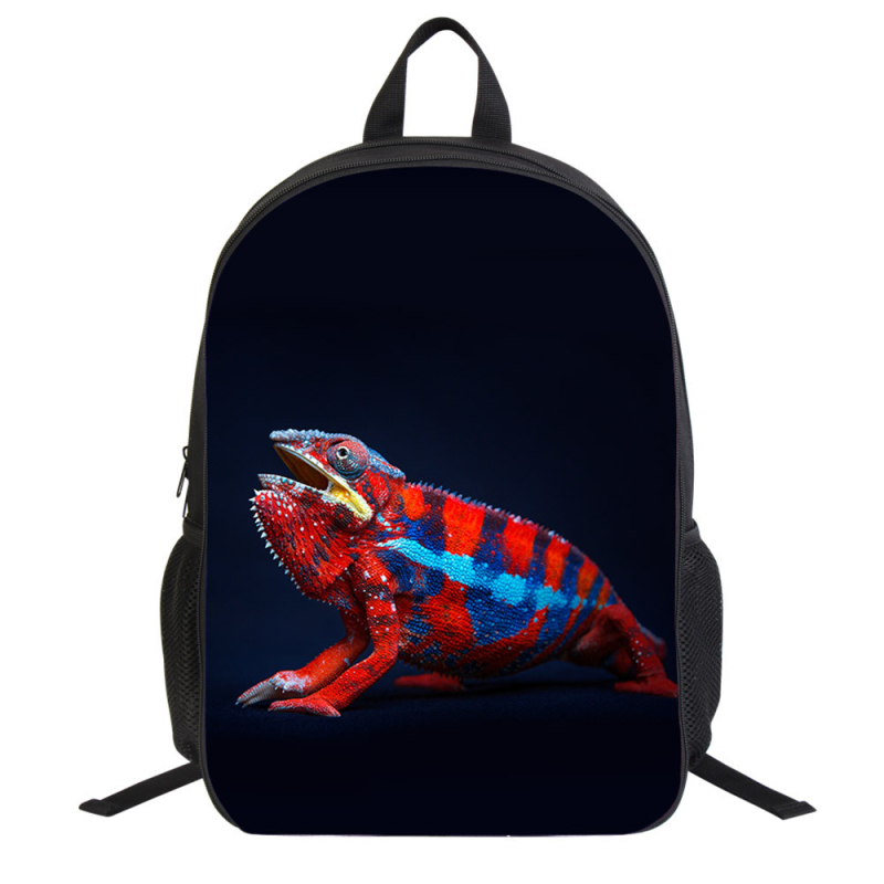 Училищна раница с 3D принт на паяк, ултралека полиестерна раница за училище, презрамки с въздушна подложка, намаляване на натоварването, подходяща за първи–втори клас