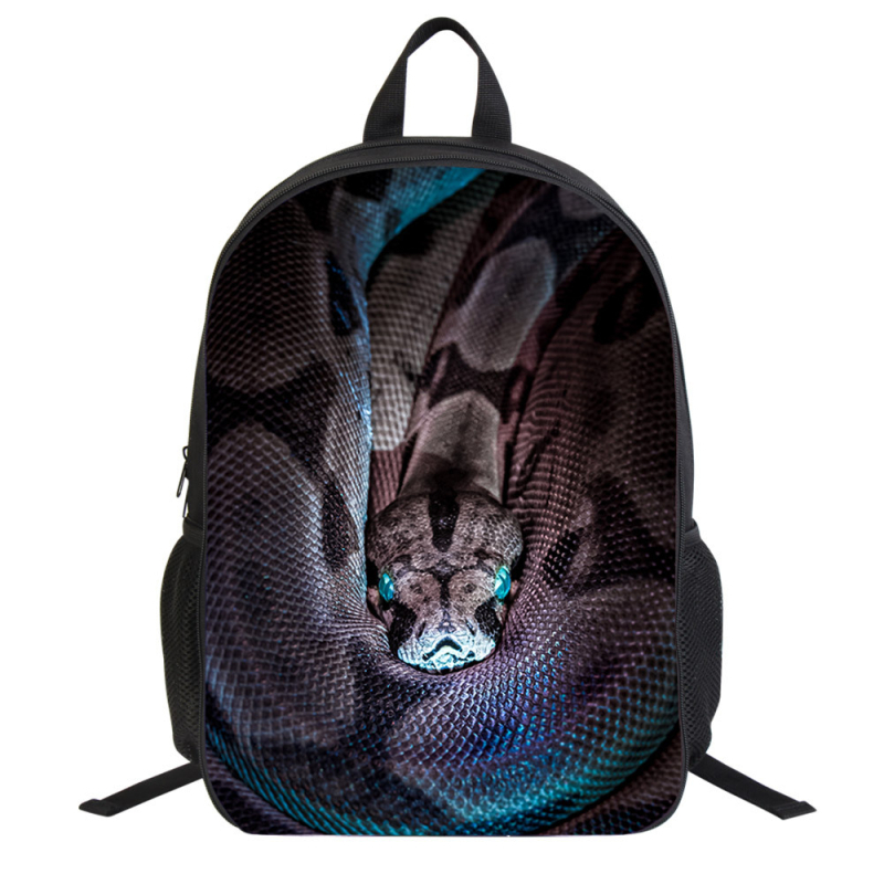 Училищна раница с 3D принт на паяк, ултралека полиестерна раница за училище, презрамки с въздушна подложка, намаляване на натоварването, подходяща за първи–втори клас