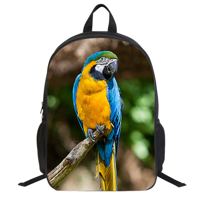 Училищна раница с 3D принт на паяк, ултралека полиестерна раница за училище, презрамки с въздушна подложка, намаляване на натоварването, подходяща за първи–втори клас