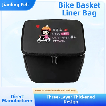 Priekinis krepšys elektriniam dviračiui, poliesterio pluoštas, su įdėklu, Jia Ning