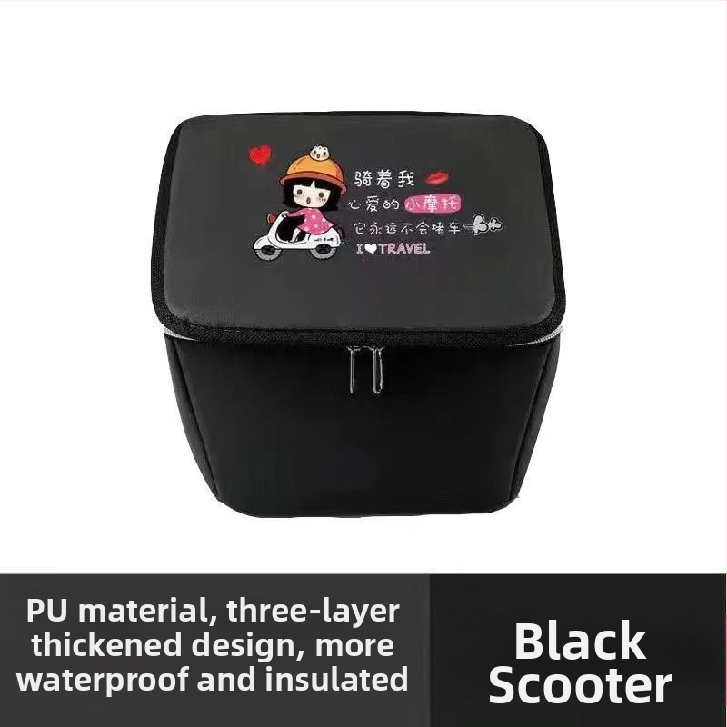 Priekinis krepšys elektriniam dviračiui, poliesterio pluoštas, su įdėklu, Jia Ning