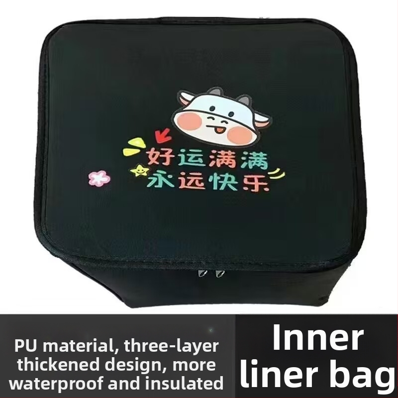 Priekinis krepšys elektriniam dviračiui, poliesterio pluoštas, su įdėklu, Jia Ning