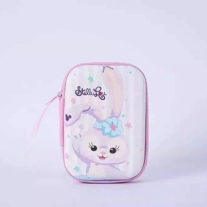 Adatkábel és töltő tároló táska, kézitáska-stílusú EVA tok, többfunkciós, modell s28618-B