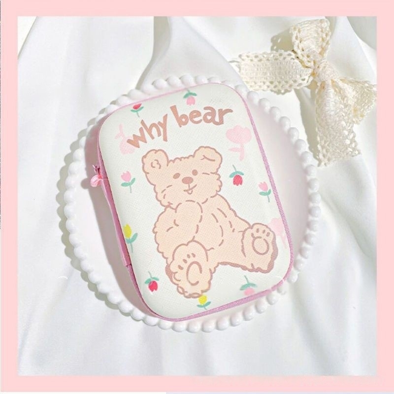 Adatkábel és töltő tároló táska, kézitáska-stílusú EVA tok, többfunkciós, modell s28618-B