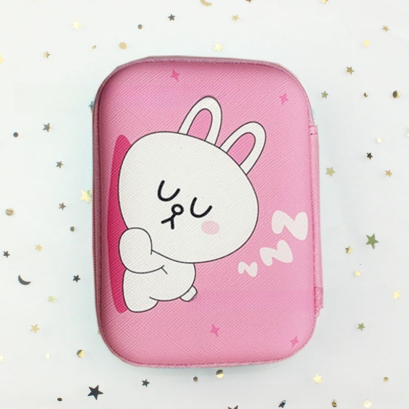 Adatkábel és töltő tároló táska, kézitáska-stílusú EVA tok, többfunkciós, modell s28618-B