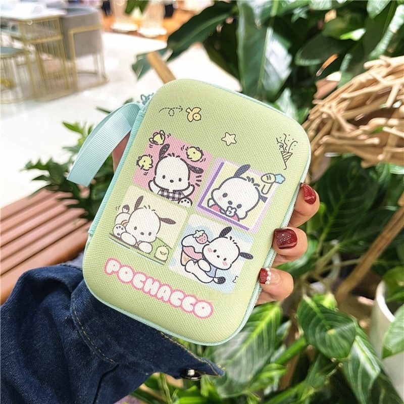 Adatkábel és töltő tároló táska, kézitáska-stílusú EVA tok, többfunkciós, modell s28618-B