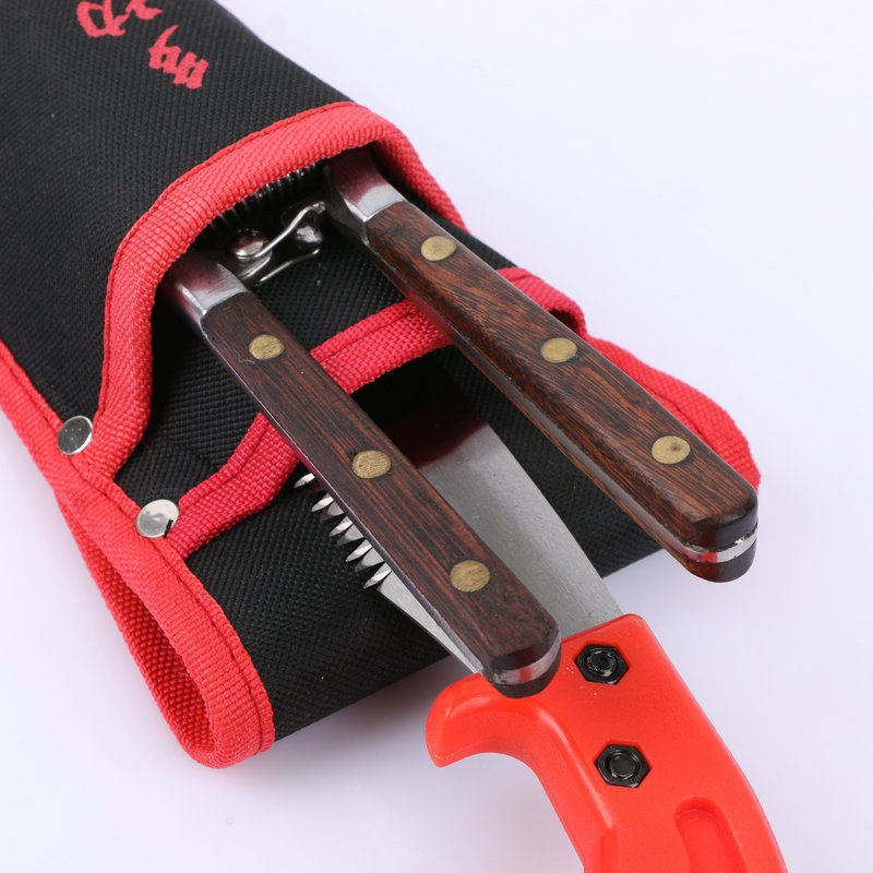 Поясна чанта за инструменти — двойнослойна многофункционална кутия за резитбени ножици и преносим организатор за градински инструменти