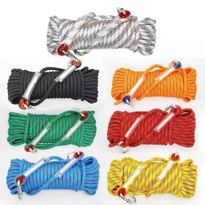 Nailona drošības kāpšanas aukla – šoka absorbēšana, ārēji kalnu pārgājieni, dažādi garumi