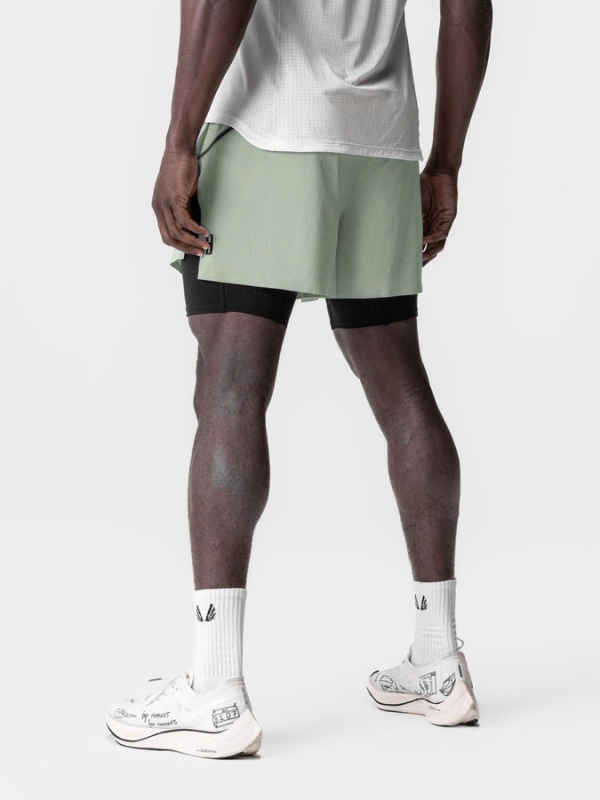 Ανδρικά σορτς γυμναστικής – γρήγορο στέγνωμα, διαπνοή, με επένδυση, μεσαία μέση, πολυεστέρας 95%