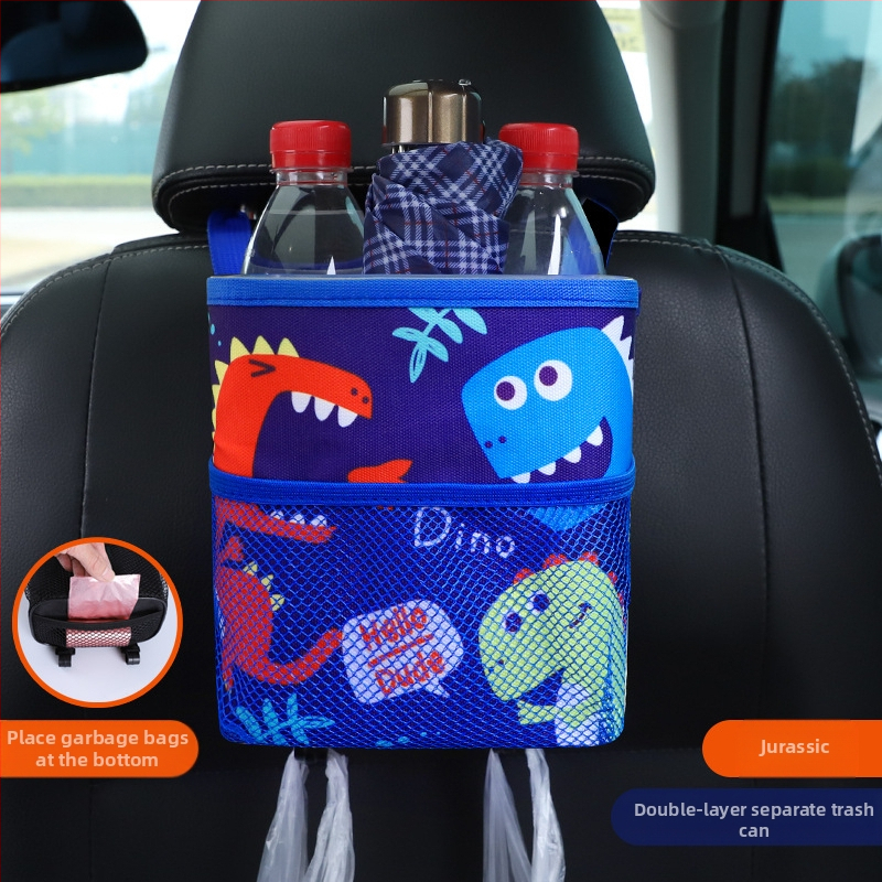 Automobiļa aizmugures sēdekļa karājas uzglabāšanas kārba, karikatūras dizains, ūdensizturīgs Oxford audums, ar logotipu