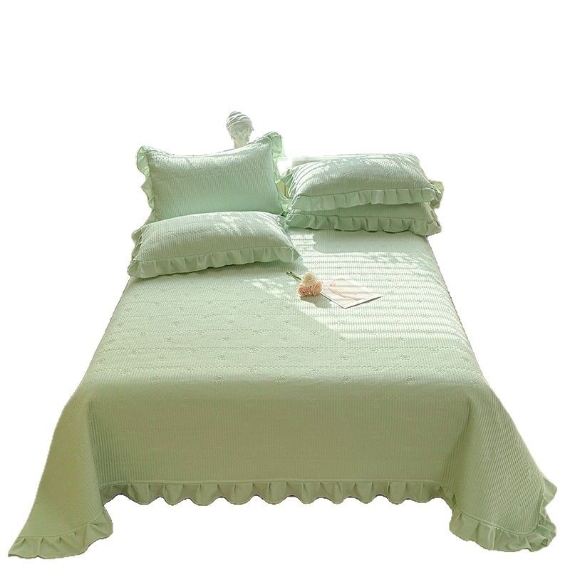 Lova užtiesalos iš regeneruotos celiuliozės pluošto, siuvinėta ir išsiuvinėta, reaktyvus dažymas, vienos spalvos, princesės stilius