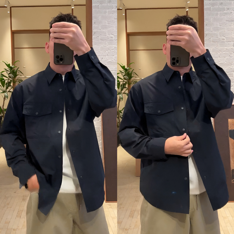 Liinist särk lapellõlise kraega, pikkade varrukatega, vaba lõige, ühes toonis, kevad 2025