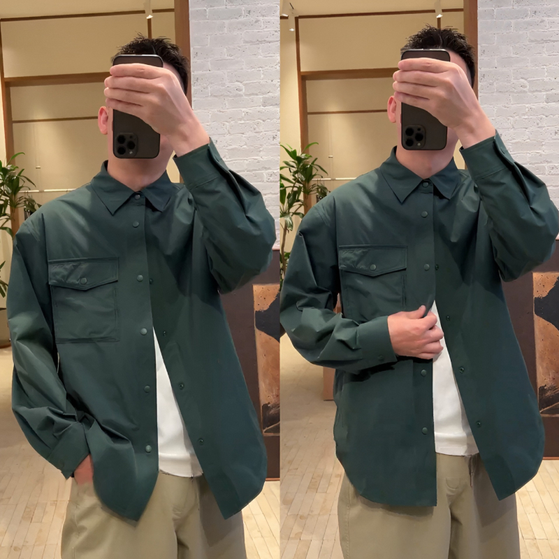 Liinist särk lapellõlise kraega, pikkade varrukatega, vaba lõige, ühes toonis, kevad 2025