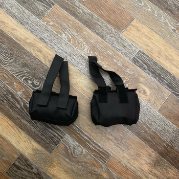 Apsauginis audinio krepšelis 4 ląstelių 18650 akumuliatorių komplektui su perėjimo anga, skirta dviračio žibintui