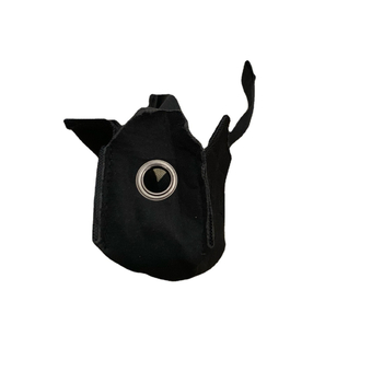 Apsauginis audinio krepšelis 4 ląstelių 18650 akumuliatorių komplektui su perėjimo anga, skirta dviračio žibintui