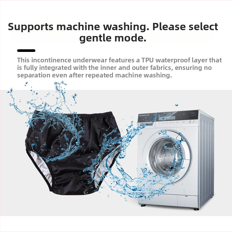 Възрастен миещ се платнен подгузник с регулируеми джобове, водоустойчив и защита срещу странично протичане, PVC материал, клас сигурност B