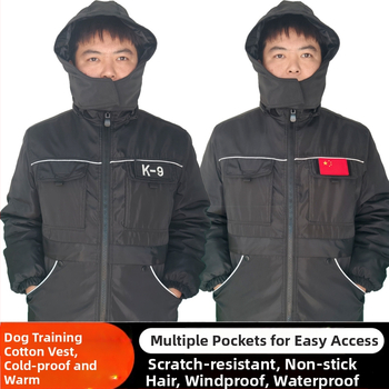 LUYANG Γιλέκο Εκπαίδευσης Σκύλων από Πολυεστέρα, Αδιάβροχο και Ανθεκτικό στις Γρατσουνιές, Με Μεγάλη Τσέπη