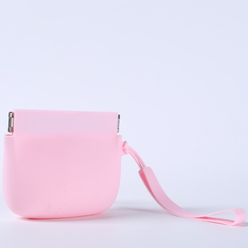 Θήκη νομισμάτων από σιλικόνη με μεταλλικά εξαρτήματα, στυλ τσάντας χεριού, Μοντέλο 65, πολυλειτουργική αποθήκευση για ταξίδια, καλλυντικά, φάρμακα και καραμέλες.