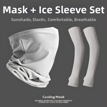 Ανδρικό σετ μάσκας προσώπου από σιλικόνη για προστασία από τον ήλιο, ορειβασία και ποδηλασία — UV προστασία, ενήλικες