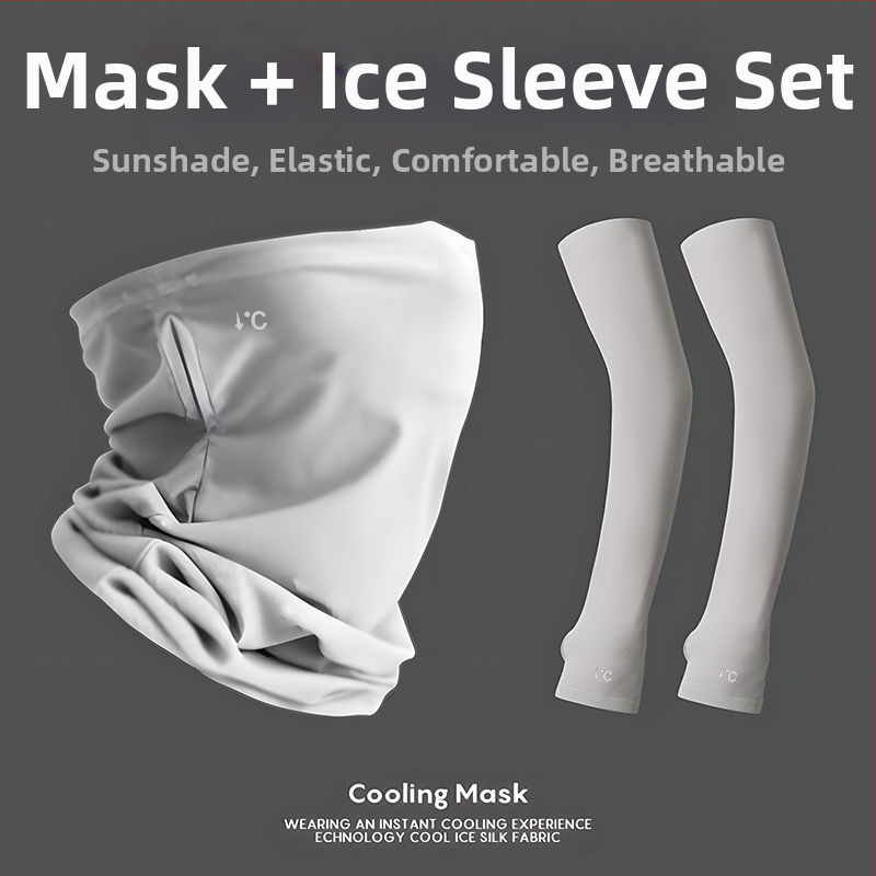 Ανδρικό σετ μάσκας προσώπου από σιλικόνη για προστασία από τον ήλιο, ορειβασία και ποδηλασία — UV προστασία, ενήλικες