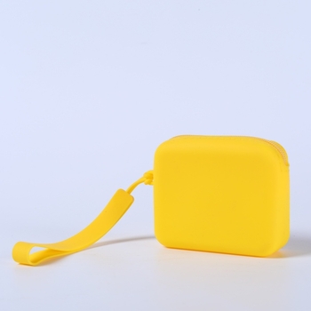 Σιλικονούχος σάκος αποθήκευσης για ακουστικά, είδη και κλειδιά — τετράγωνο σχήμα, πολυλειτουργικός, για οικιακή και ταξιδιωτική αποθήκευση