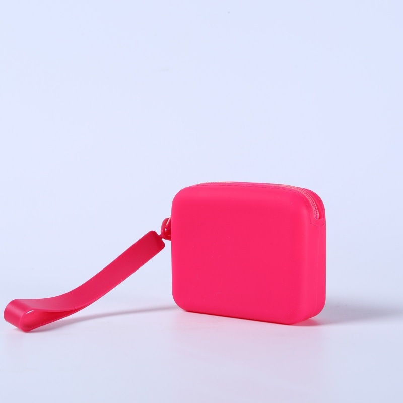 Szilikon tároló táska hallgatókhoz, holmikhoz és kulcsokhoz — négyzet alakú, többfunkciós, otthoni és utazási használatra