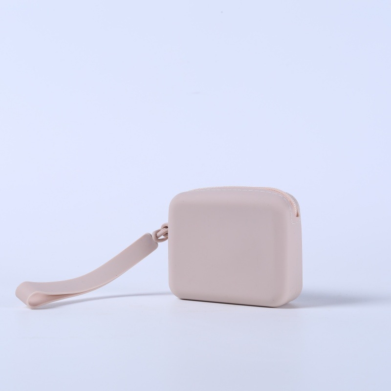 Szilikon tároló táska hallgatókhoz, holmikhoz és kulcsokhoz — négyzet alakú, többfunkciós, otthoni és utazási használatra