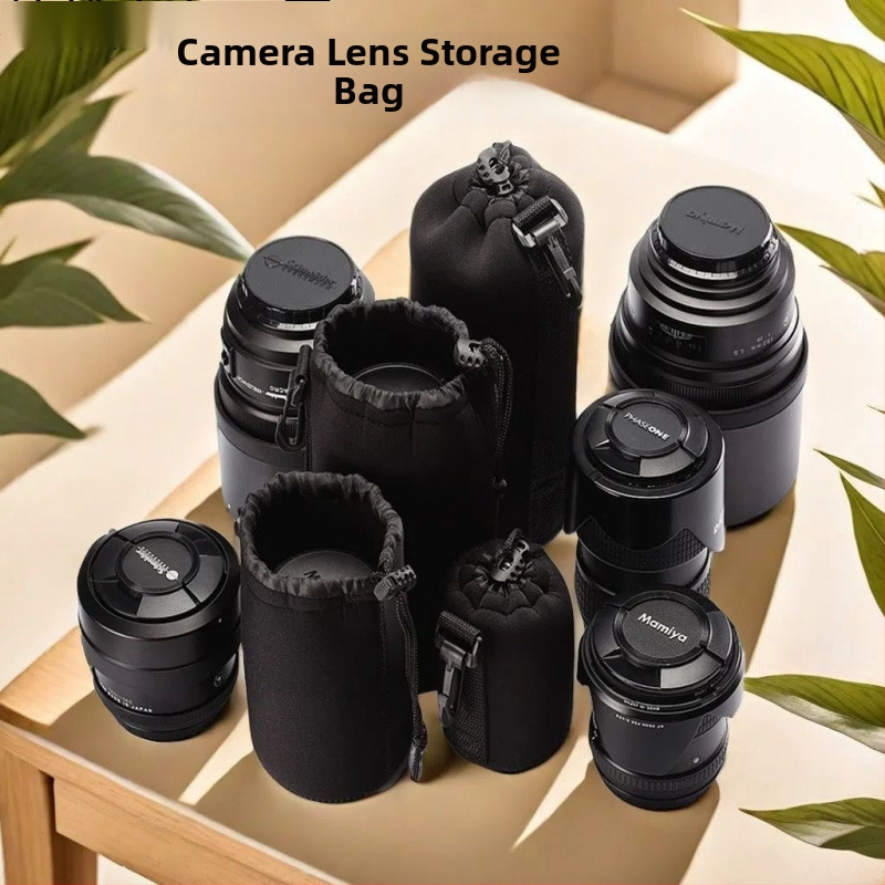 DSLR objektīva soma — ūdensizturīga, triecienizturīga, aizsargsegums objektīva caurulei, uzglabāšanas soma