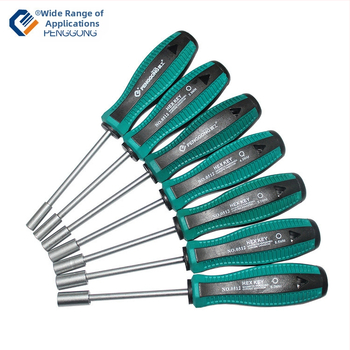 Penggong hexagonális socket csavarhúzó készlet, Chrome vanadium acél, 100 g, hex fej