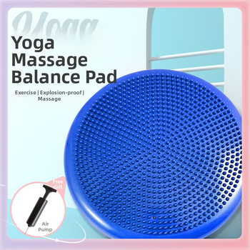 Μπάλα γιόγκα με μαξιλαράκι μασάζ εξισορρόπησης και ημιπερικύκλια μπάλα μασάζ για αρχάριους – Υλικό TPE, 0,8 kg, φουσκώνει