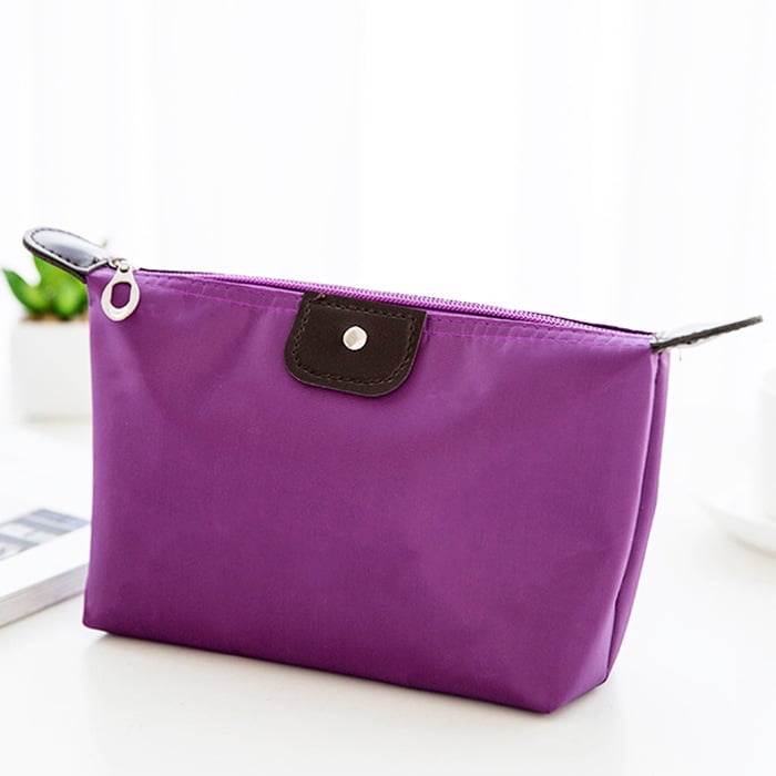 PU козметична торба тип tote, за ежедневна употреба, със сгъваем дизайн за съхранение, Пролет 2023