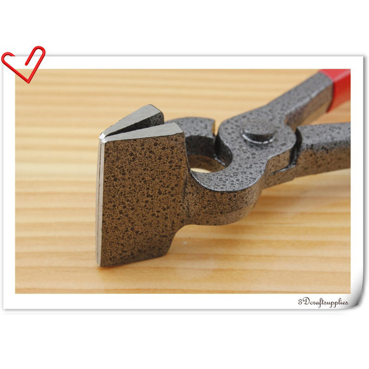 Клещи за кожен кант — ръчно изработени за DIY кожени изделия, пресоване на кант, материал: инструментална стомана, тегло 320 г