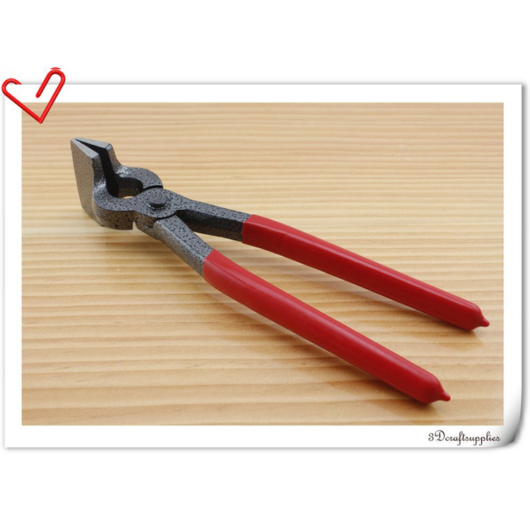 Клещи за кожен кант — ръчно изработени за DIY кожени изделия, пресоване на кант, материал: инструментална стомана, тегло 320 г