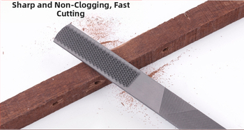 Дърводелски файл четири в едно, стоманен, плосък профил, двойна шарка, за дърводелство