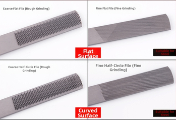 Дърводелски файл четири в едно, стоманен, плосък профил, двойна шарка, за дърводелство