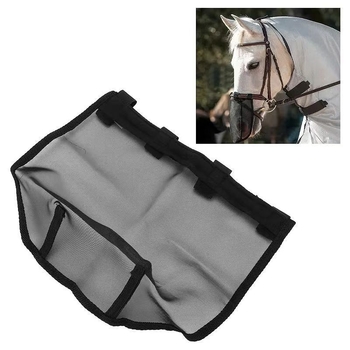 Arklių nosies apsauginis tinklas nuo uodų, megztas audinys, dulkių apsauga, reguliuojamas dirželis, vasaros naudojimui