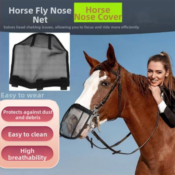 Arklių nosies apsauginis tinklas nuo uodų, megztas audinys, dulkių apsauga, reguliuojamas dirželis, vasaros naudojimui