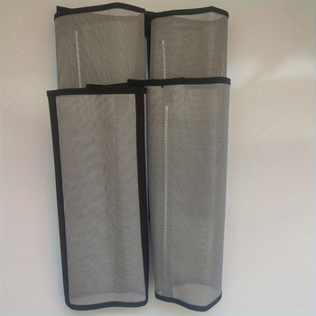 Защитно покритие за крак на кон при травма със мрежест материал и противоударна лента